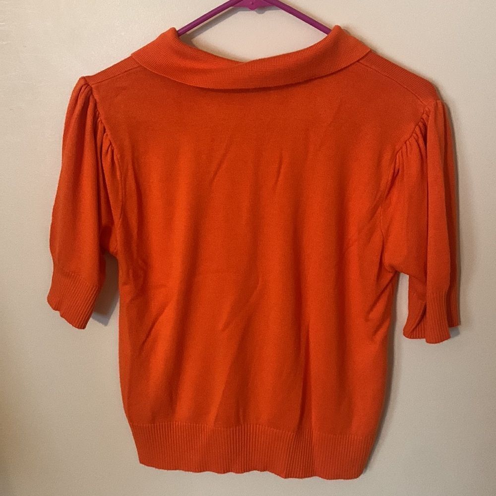 Top shop orange sweater blouse - Picture 4 of 6